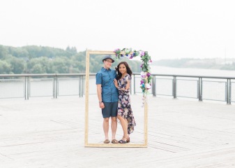 An engagement photo shoot prop project that is very unique.